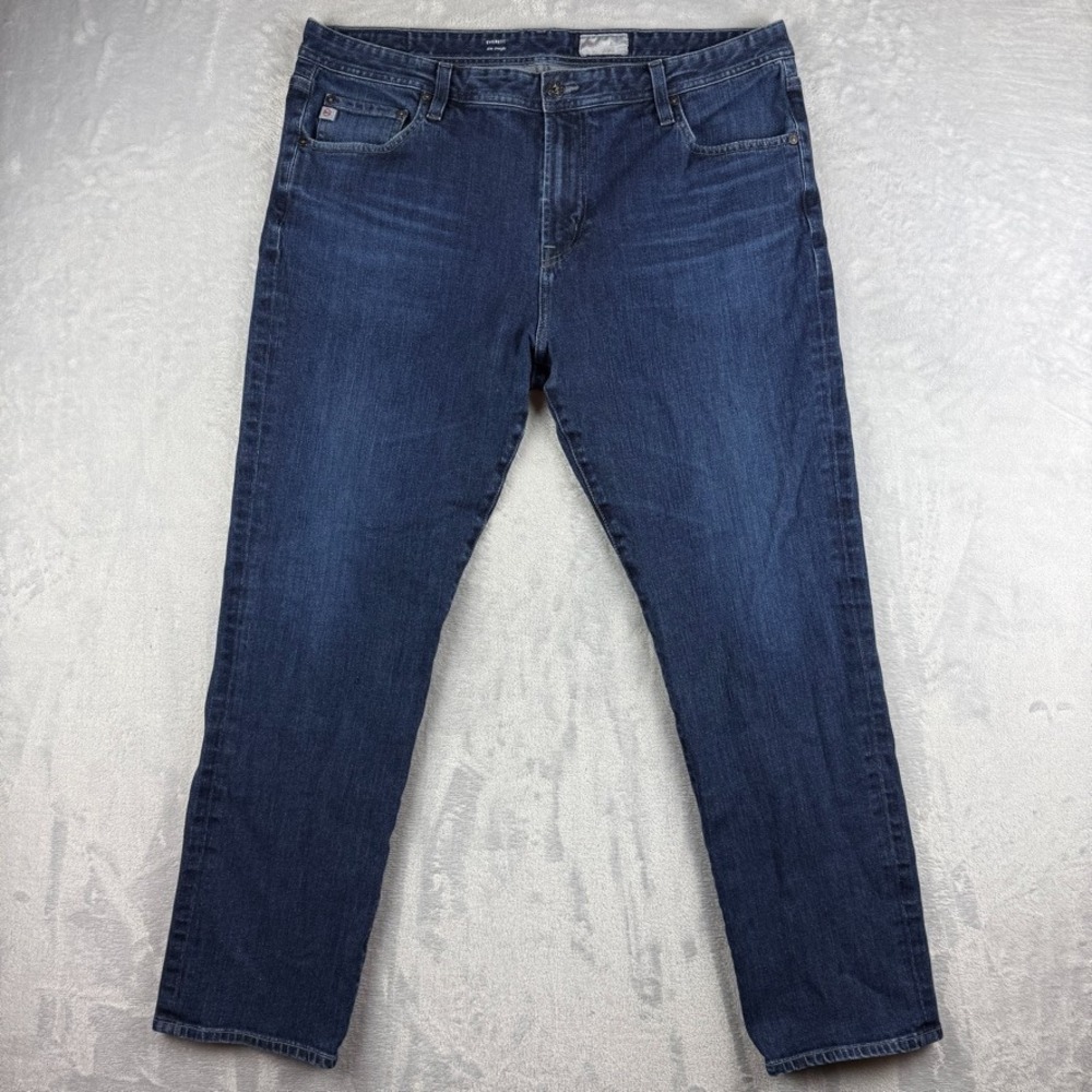 Adriano Goldschmied Jeans Mens 40x32 Blue Everett Slim Straight Dark Wash Denim